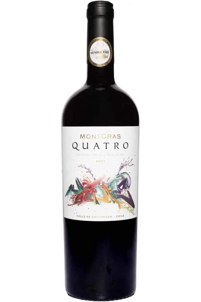 Вино Montgras Quatro Valle de Colchagua DO 2021 0.75 л