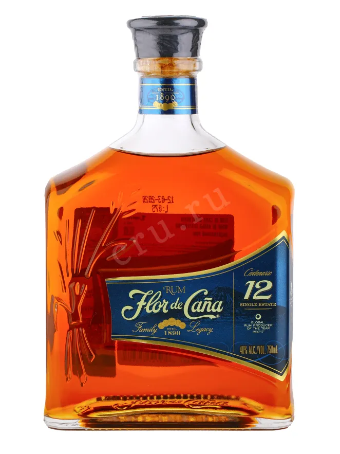 Бутылка рома Флор де Канья Сентенарио 12 лет 0.75