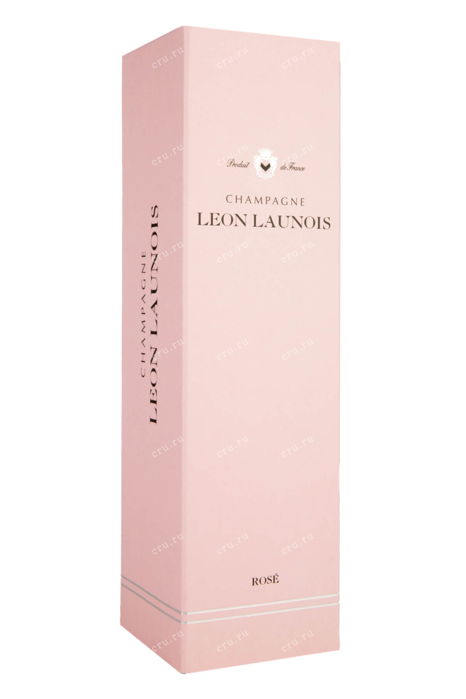 Подарочная упаковка Leon Launois Cuvee Reserve Brut Rose 0.75 л