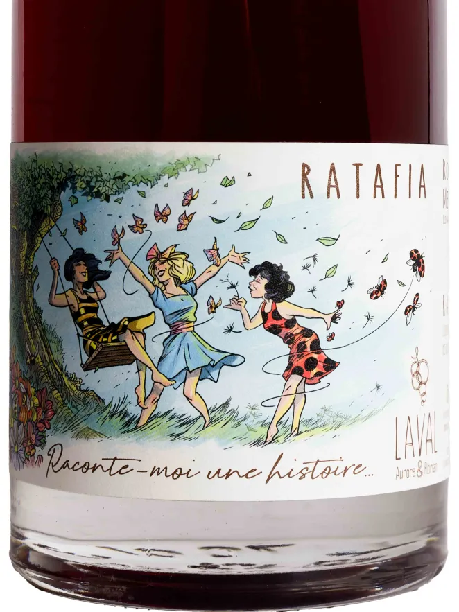 Этикетка Aurore & Florian Laval Ratafia 2024 0.7 л