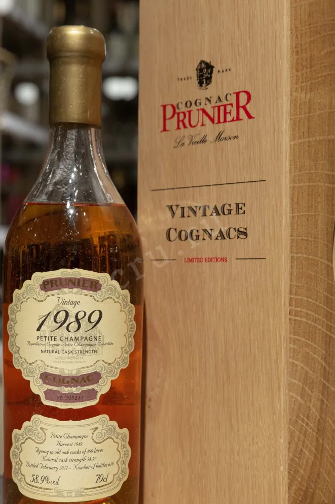 В магазине Крю Профи Prunier Petite Champagne  1989 0.7 л