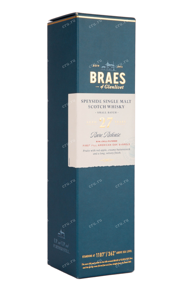 Виски Braes of Glenlivet 27 years gift box  0.7 л