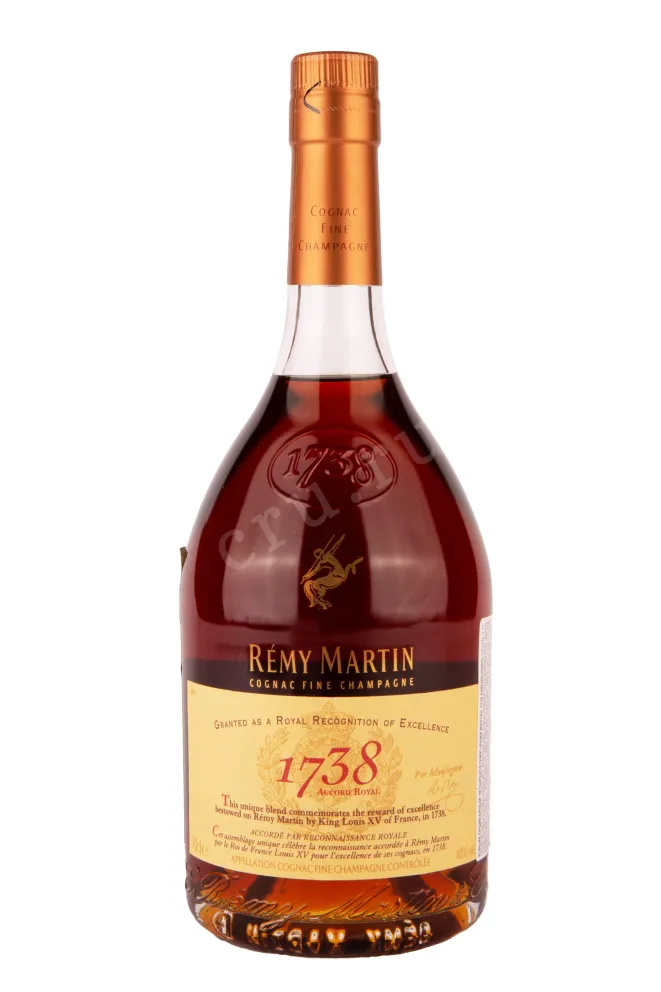 Бутылка Remy Martin 1738 Accord Royal in tube 0.7 л