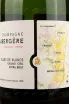 Этикетка A.Bergere Blanc de Blans Grand Cru  2017 0.75 л