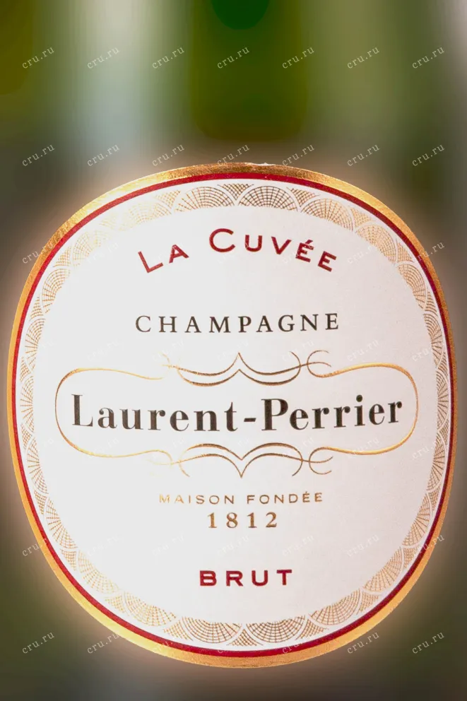 Этикетка Laurent-Perrier Brut Cuvee gift box with 2 glasses 0.75 л