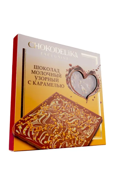 Шоколад Шоколад Чокоделика молочный Узорный с Карамелью 200 г