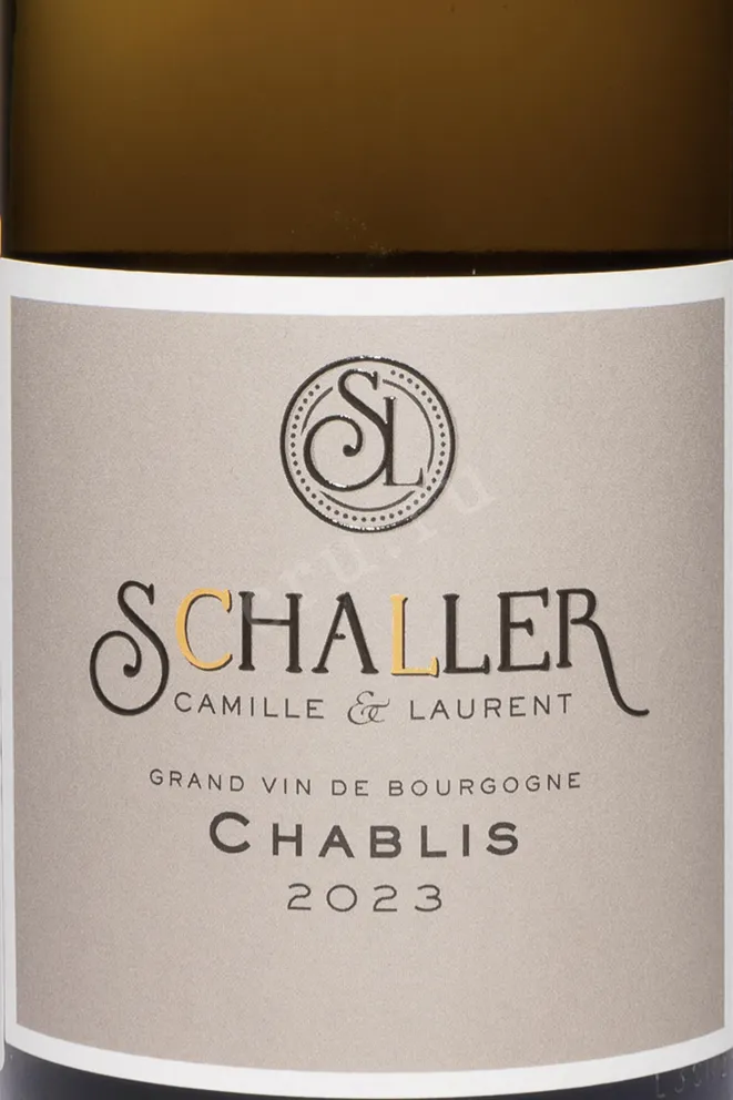 Этикетка Camille & Laurent Schaller Shablis AOC 2023 0.75 л
