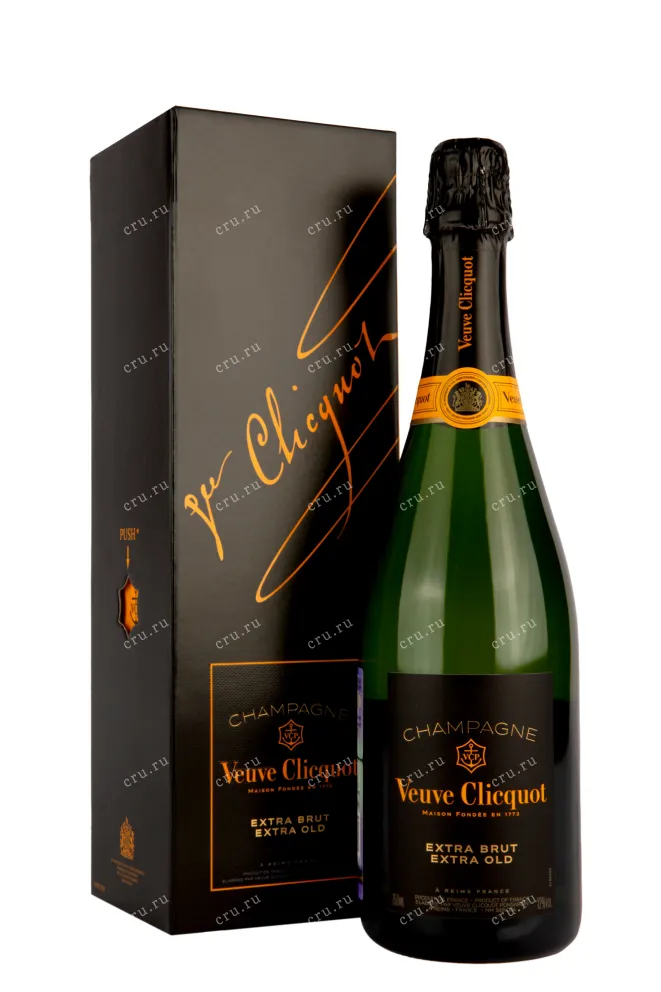 Шампанское Veuve Clicquot Extra Brut Extra Old in gift box 2018 0.75 л
