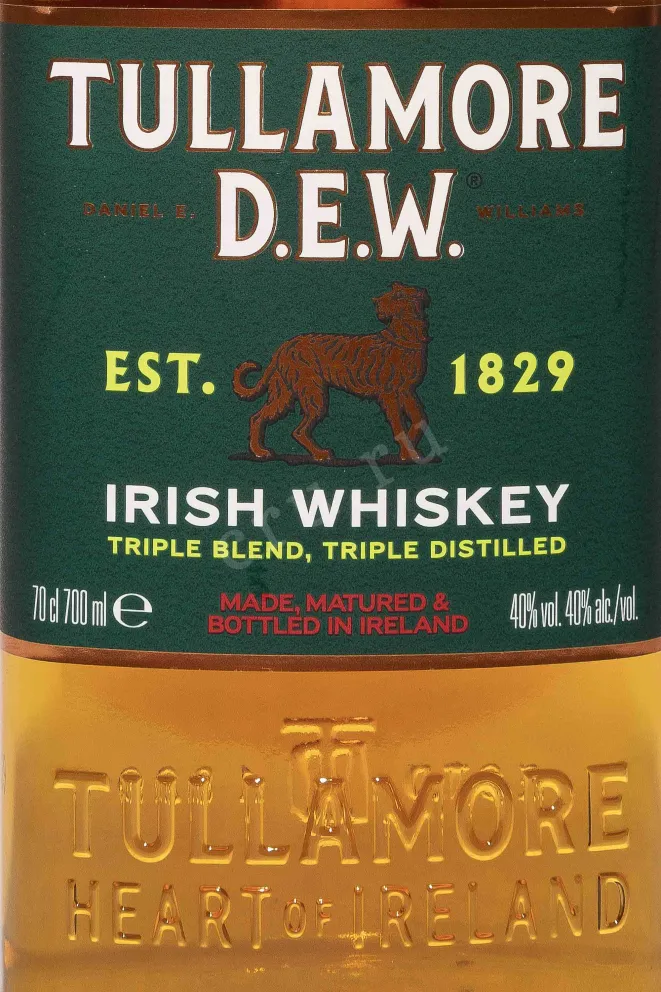 Этикетка Tullamore Dew 0.7 л