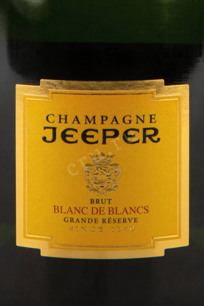 Этикетка Jeeper Grand Reserve Blanc de Blancs 2018 0.75 л