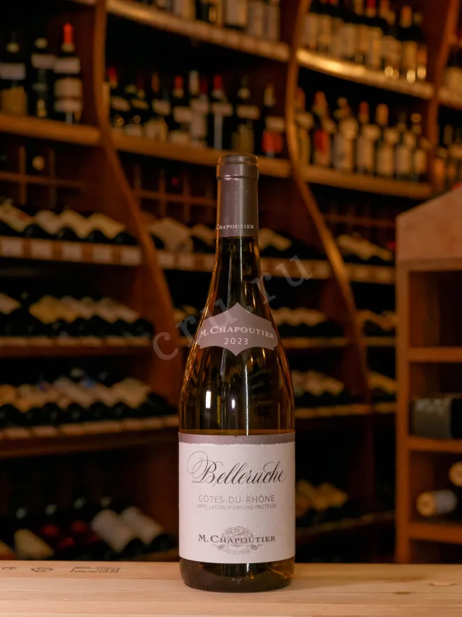 В магазине Крю Профи M.Chapoutier Cotes du Rhone Belleruche AOC dry white 2023 0.75 л