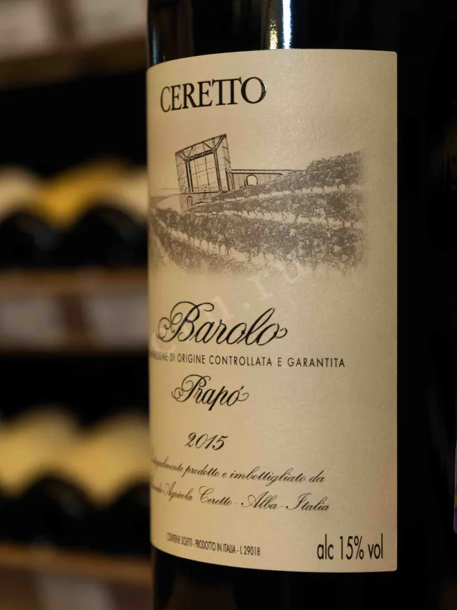В магазине Крю Профи Ceretto Barolo Prapo DOGC in woodbox 2015 1.5 л