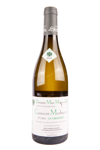 Вино Marc Morey Chassagne-Montrachet 1-er Cru En Virondot 2019 0.75 л