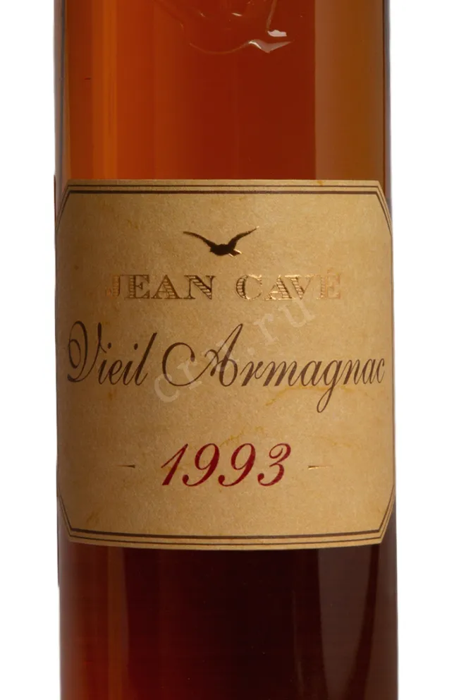 Этикетка Jean Cave Vieil Armagnac 1993 AOC wooden box 1993 0.7 л