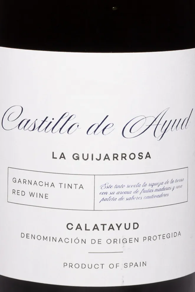 Этикетка Langa Castillo de Ayud La Guijarrosa Calatayud DOP 2022 0.75 л