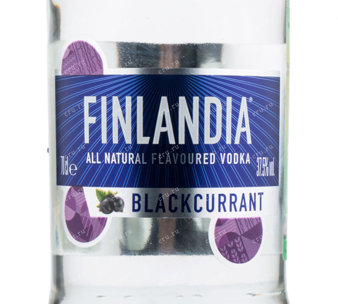 Этикетка водки Finlandia Blackcurrant 0.7