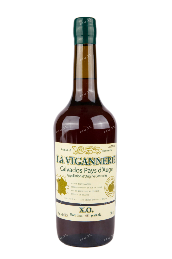 Бутылка кальвадоса Ла Виганери Пэйс д'Ож 45 лет 0.7