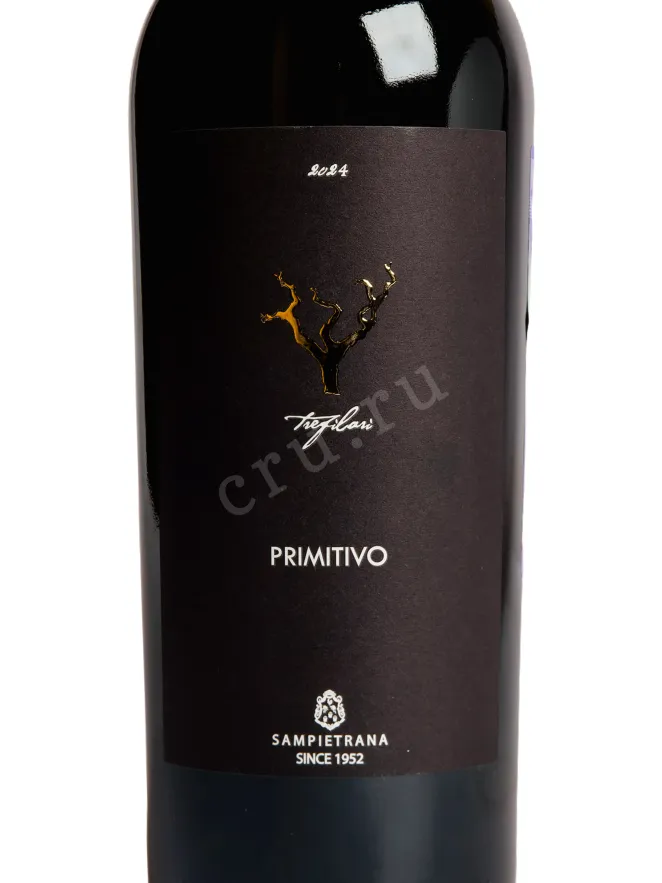 Этикетка Cantina Sampietrana Trefilari Primitivo 2024 0.75 л