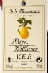 Этикетка водки G. E. Massenez Eau-De-Vie Poire Williams VEP 0,5 