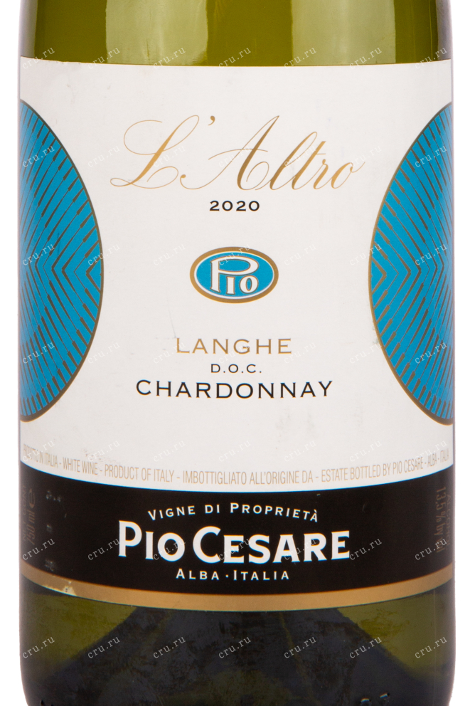 Этикетка вина L'Altro Langhe Chardonnay 0.75 л