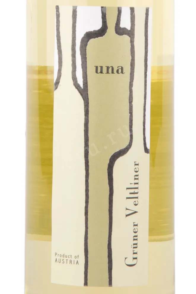 Этикетка вина УНА Грюнер Вельтлинер 2021 0.75