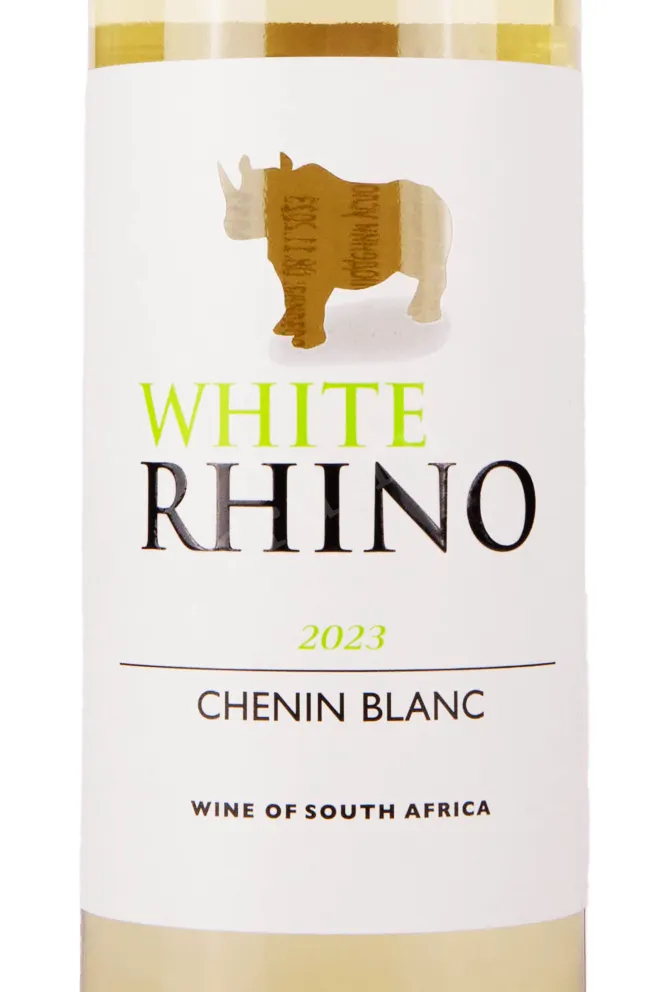 Этикетка White Rhino Chenin Blanc Western Cape 2022 0.75 л