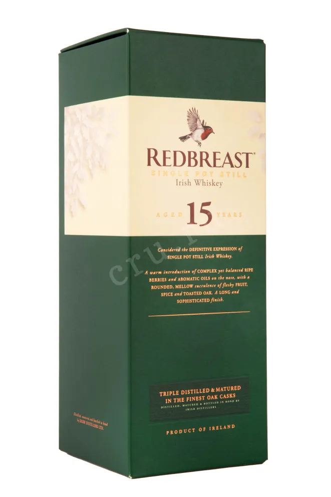 Подарочная коробка виски Редбрест 15 лет 0.7