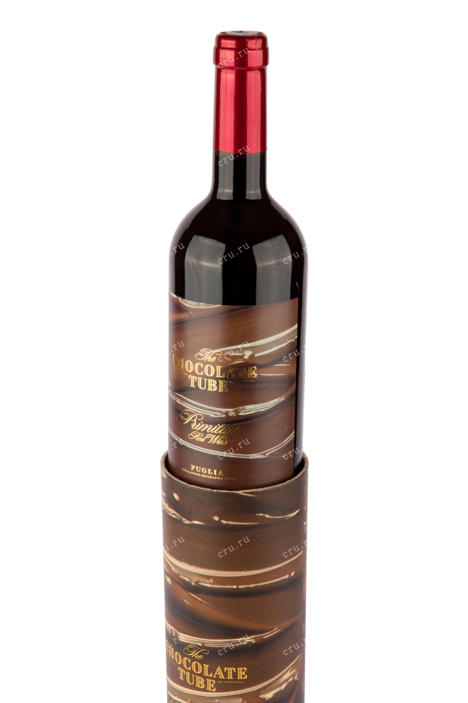 Подарочная коробка вина Chocolate Tube Primitivo Alberello in tube 0.75 л