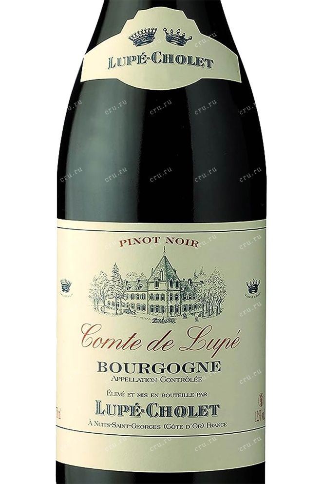 Этикетка Bourgogne Pinot Noir Comte de Lupe 2020 0.75 л