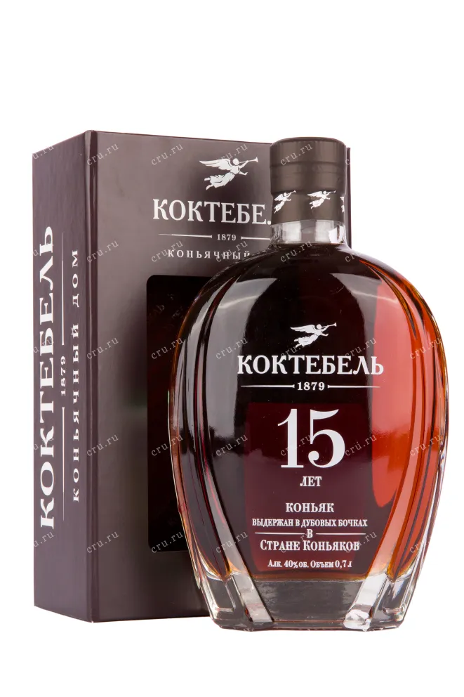 Коньяк Коктебель КС 15 лет в подарочной коробке  0.7 л