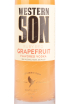 Этикетка водки Western Son Grapefruit 0.75