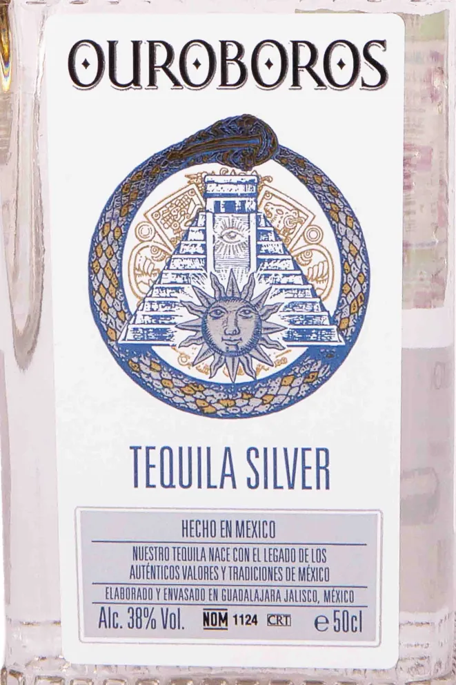 Этикетка Ouroboros Tequila Silver 0.5 л