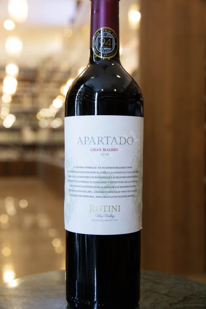 В магазине Крю Профи Gran Malbec Rutini Mendoza Apartado 2019 2019 0.75 л