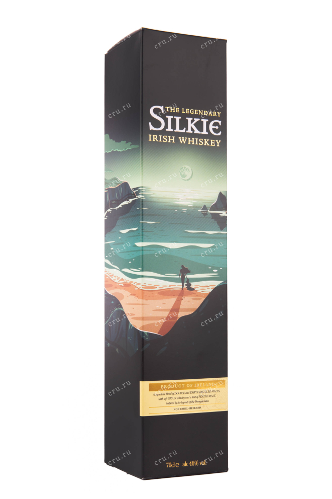 Подарочная упаковка виски Легендарный Силки 3 года в подарочной коробке 0.7