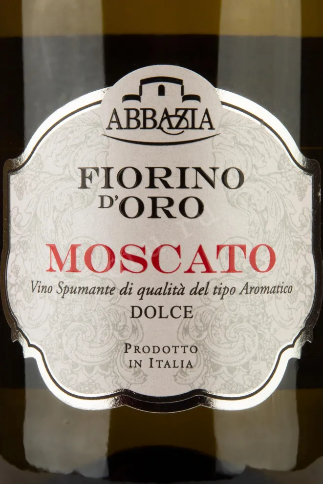 Этикетка Moscato Spumante Fiorino d'Oro Abbazia  2020 0.75 л