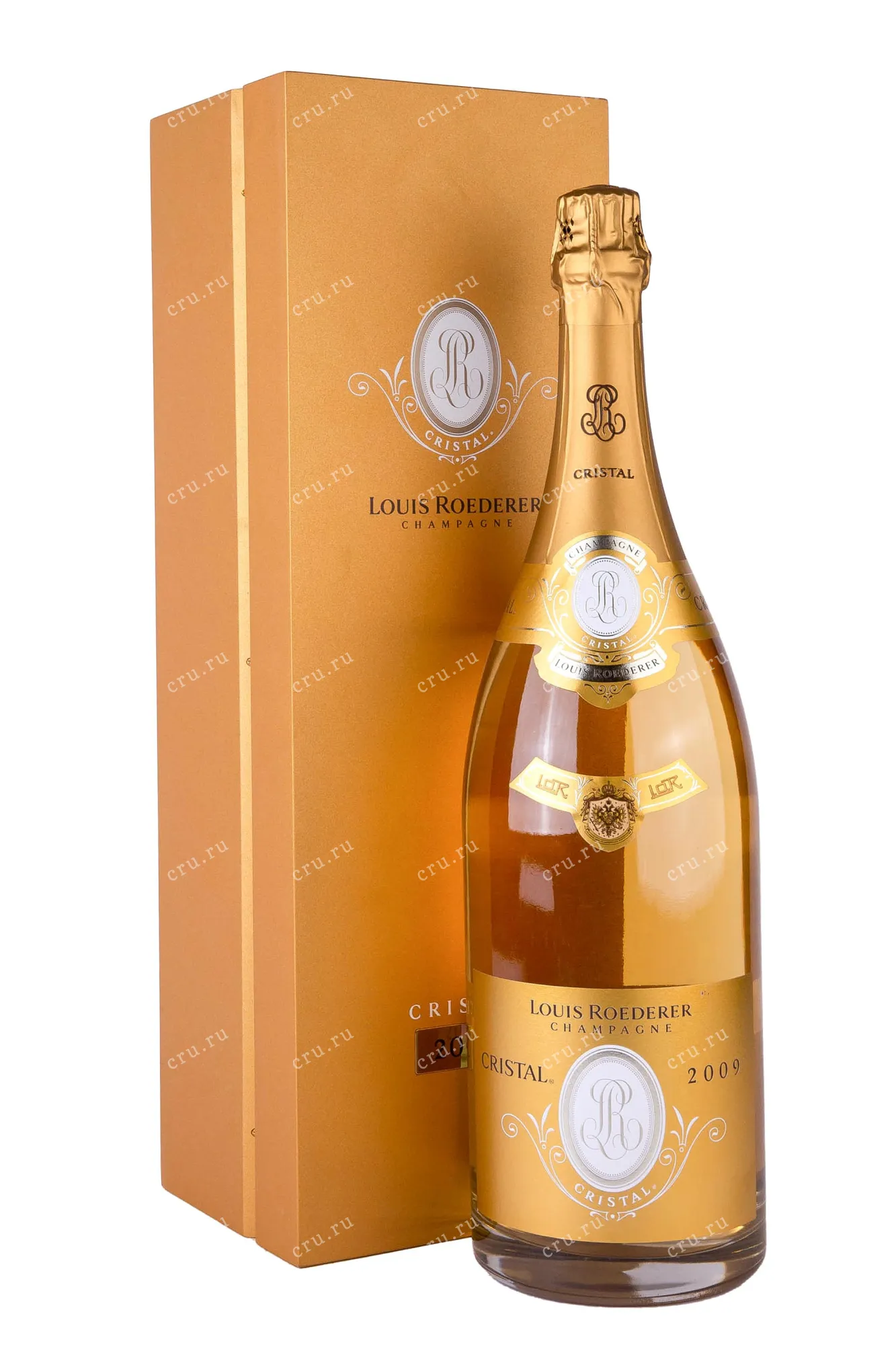 Фото — Шампанское Louis Roederer Cristal with gift box 2009 3 л
