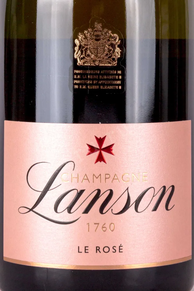 Этикетка Lanson Le Rose Brut in gift box 2018 0.75 л