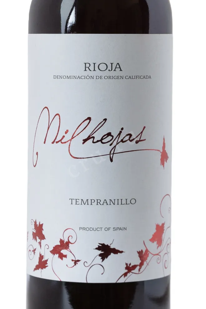 Этикетка 1000 Mil Hojas Rioja Tempranillo DOC 2023 0.75 л