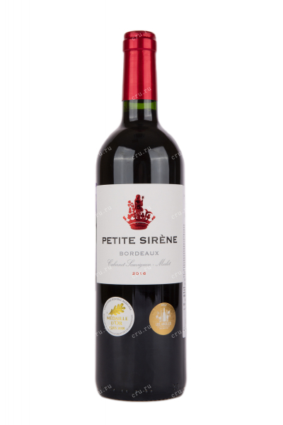 Вино Petite Sirene Bordeaux Rouge 2016 0.75 л