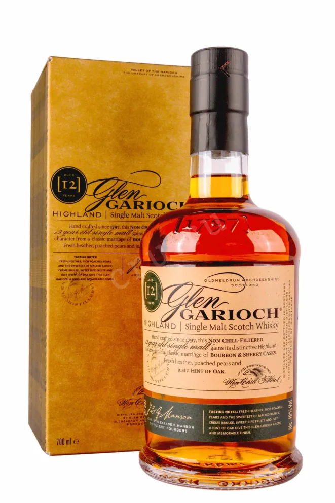 Виски Glen Garioch 12 years in gift box  0.7 л