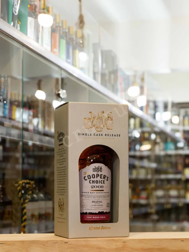 В магазине Крю Профи The Cooper's Choice Braeval Port Wood Finish in gift box 2009 0.7 л