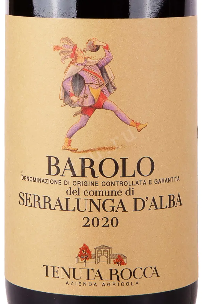 Этикетка Tenuta Rocca Barolo del Comune di Serralunga d Alba 2020 0.75 л