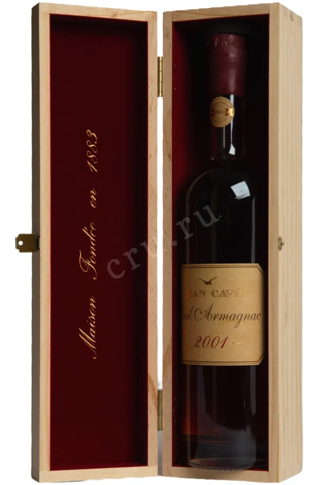 В деревянной коробке Jean Cave Vieil Armagnac 2001 AOC wooden box 2001 0.7 л