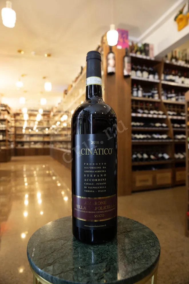 В магазине Крю Профи Acinatico Amarone della Valpolicella Classico DOCG in wooden box 2018 1.5 л