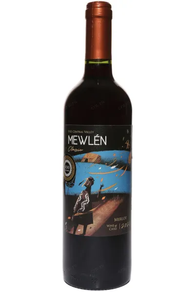 Вино Mewlen Classic Merlot Central Valley DO 2023 0.75 л