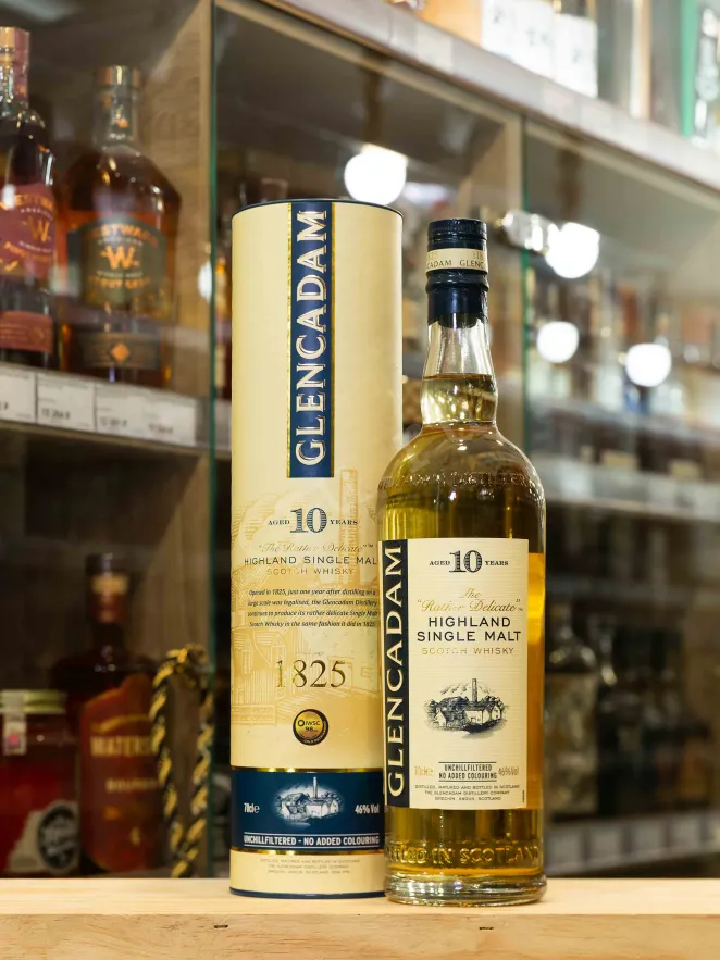 Виски Glencadam Single Malt Scotch 10 years in tube  0.7 л