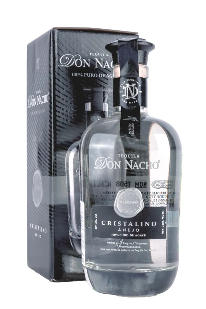 Текила Don Nacho Cristal Anejo Cristalino in gift box  0.75 л