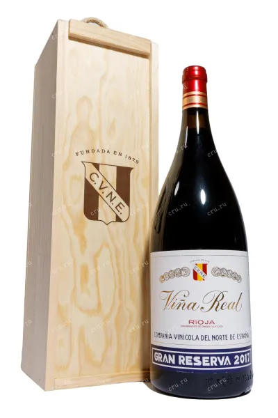 Вино Vina Real Gran Reserva in wooden box 2017 1.5 л