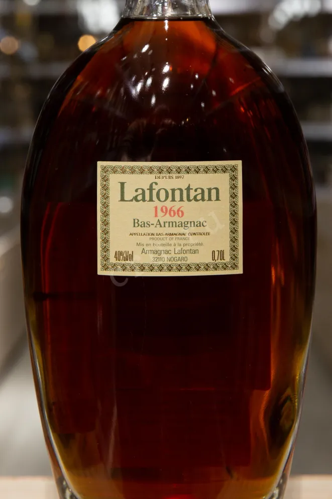 Этикетка Lafontan 1966 0.7 л