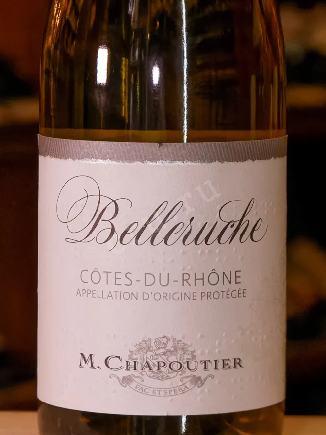 В магазине Крю Профи M.Chapoutier Cotes du Rhone Belleruche AOC dry white 2023 0.75 л